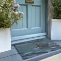 Clayre & Eef Paillasson 75x45 cm Bleu Fibre de coco en caoutchouc Rectangle Canard