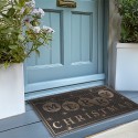 Clayre & Eef Door Mat 75x45 cm Grey Plastic Rectangle