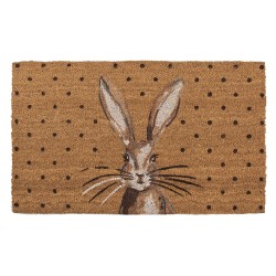 Clayre & Eef Zerbino 75x45 cm Marrone Fibra di cocco in PVC Rettangolo Coniglio