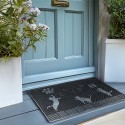 Clayre & Eef Zerbino 75x45 cm Nero Gomma Rettangolo Gatti