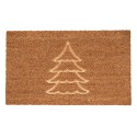 Clayre & Eef Zerbino 75x45 cm Marrone Fibra di cocco in PVC Rettangolo Albero di Natale