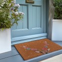 Clayre & Eef Paillasson 75x45 cm Marron Fibre de coco PVC Cerf