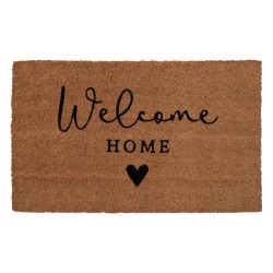 Clayre & Eef Door Mat 75x45 cm Brown PVS Coconut Fiber