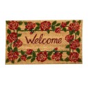 Clayre & Eef Paillasson 75x45 cm Rouge Fibre de coco en caoutchouc Rectangle Welcome
