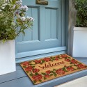 Clayre & Eef Deurmat  75x45 cm Rood Kokosvezel Rubber Rechthoek Welcome