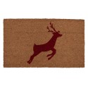 Clayre & Eef Deurmat 75x45 cm Bruin Kokosvezel PVC Hert