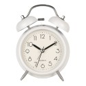 Clayre & Eef Wekker Analoog Ø 12x6x17cm Wit Metaal Glas