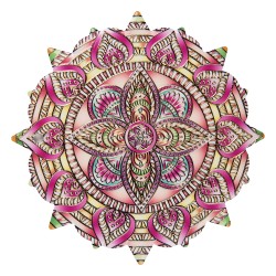 Clayre & Eef Pfannenuntersetzer Ø 20 cm Rosa Keramik