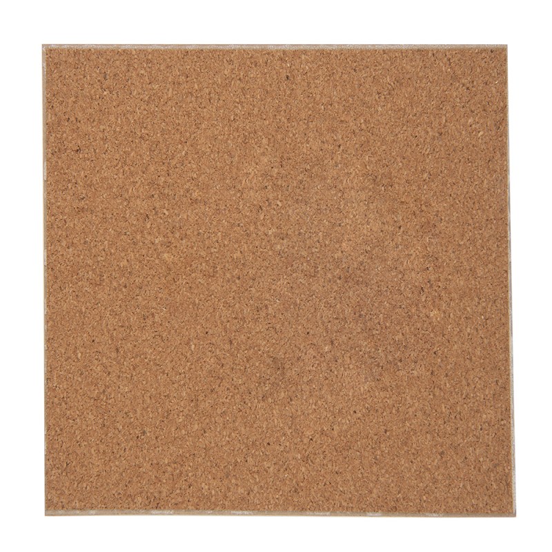 Clayre & Eef Pot Coasters 15x15 cm White Blue Ceramic Square