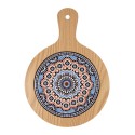 Clayre & Eef Onderzetters Pannen 19x27 cm Bruin Blauw Keramiek