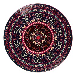 Clayre & Eef Pfannenuntersetzer Ø 25 cm Rot Keramik