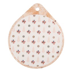 Clayre & Eef Pfannenuntersetzer 20x23 cm Beige Keramik