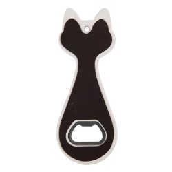 Clayre & Eef Bottle Opener Cat 5x14 cm Red Ceramic