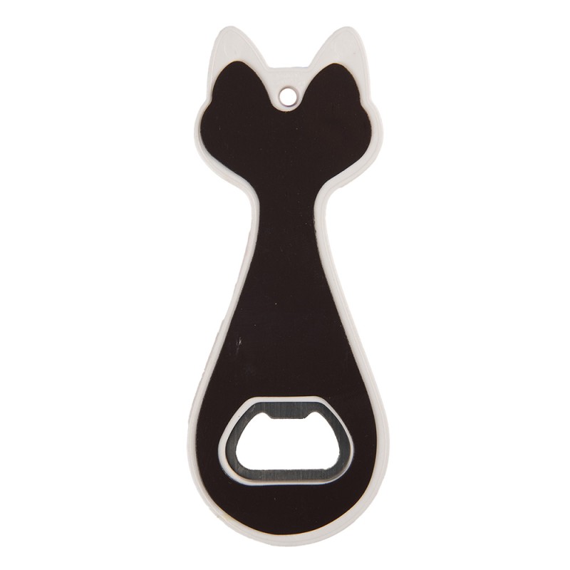 Clayre & Eef Apribottiglie Gatto 5x14 cm Rosso Ceramica