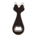 Clayre & Eef Bottle Opener Cat 5x14 cm Grey Ceramic