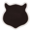 Clayre & Eef Magnet Katze 7x7 cm Braun Keramik