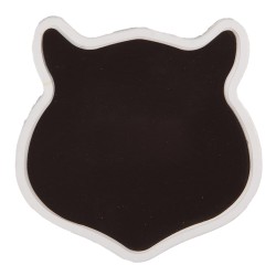 Clayre & Eef Magnete Gatto 7x7 cm Marrone Ceramica