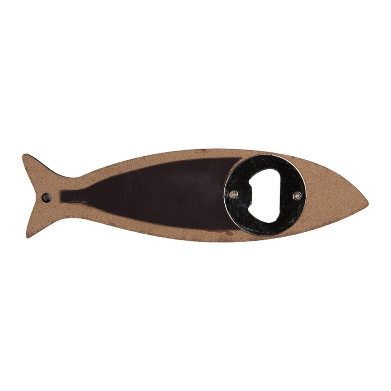 Clayre & Eef Bottle Opener Fish 5x18 cm Blue Ceramic