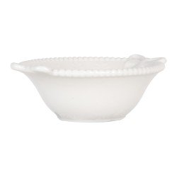 Clayre & Eef Schale 75 ml Weiß Keramik Schmetterlinge