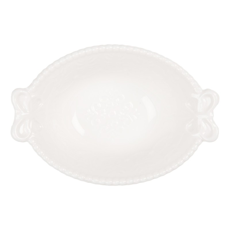 Clayre & Eef Bowl 75 ml White Ceramic Butterflies