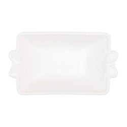 Clayre & Eef Ciotola 75 ml Bianco Ceramica Farfalle