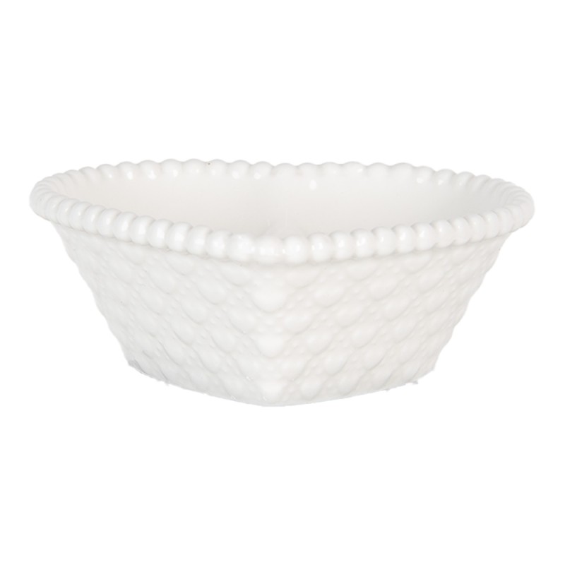 Clayre & Eef Kom 25 ml Wit Keramiek Hartvormig