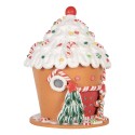 Clayre & Eef Casa di pan di zenzero con LED 23x23x32 cm Marrone Plastica