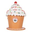 Clayre & Eef Casa di pan di zenzero con LED 23x23x32 cm Marrone Plastica