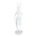 Clayre & Eef Decorative Figurine Ø 10x40 cm White Blue Plastic