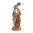 Clayre & Eef Figurine décorative Lapin 40 cm Marron Plastique