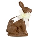 Clayre & Eef Decorative Figurine Rabbit 9x4x13 cm Brown Plastic