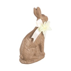 Clayre & Eef Decorative Figurine Rabbit 9x4x13 cm Brown Plastic