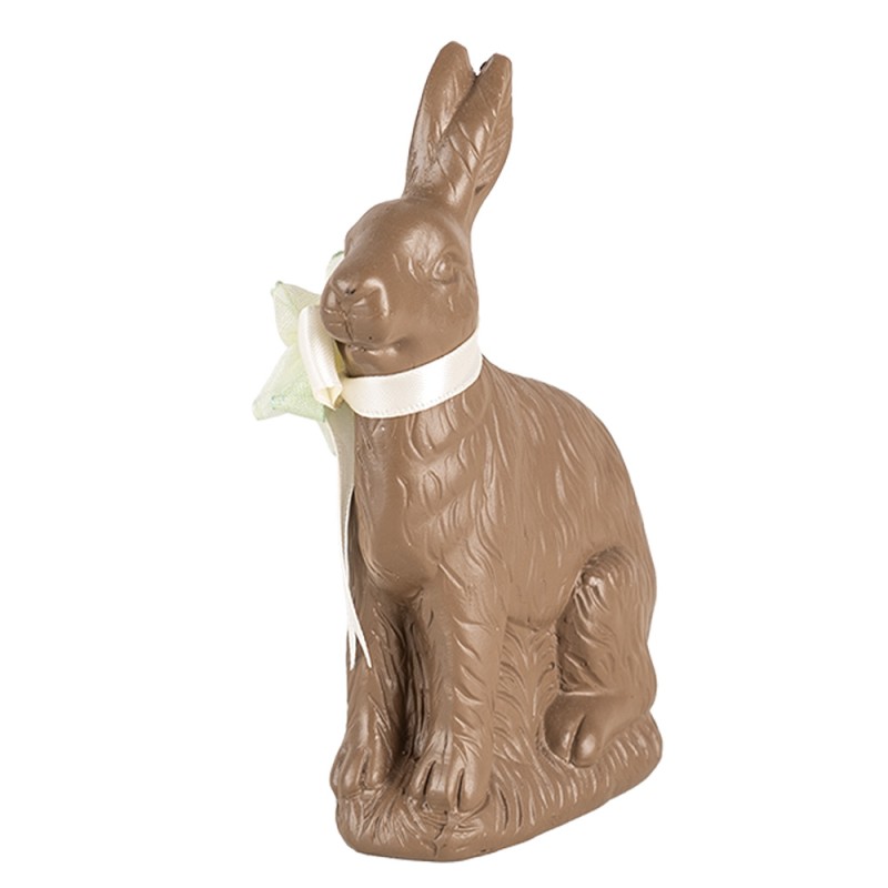 Clayre & Eef Decorative Figurine Rabbit 9x4x13 cm Brown Plastic