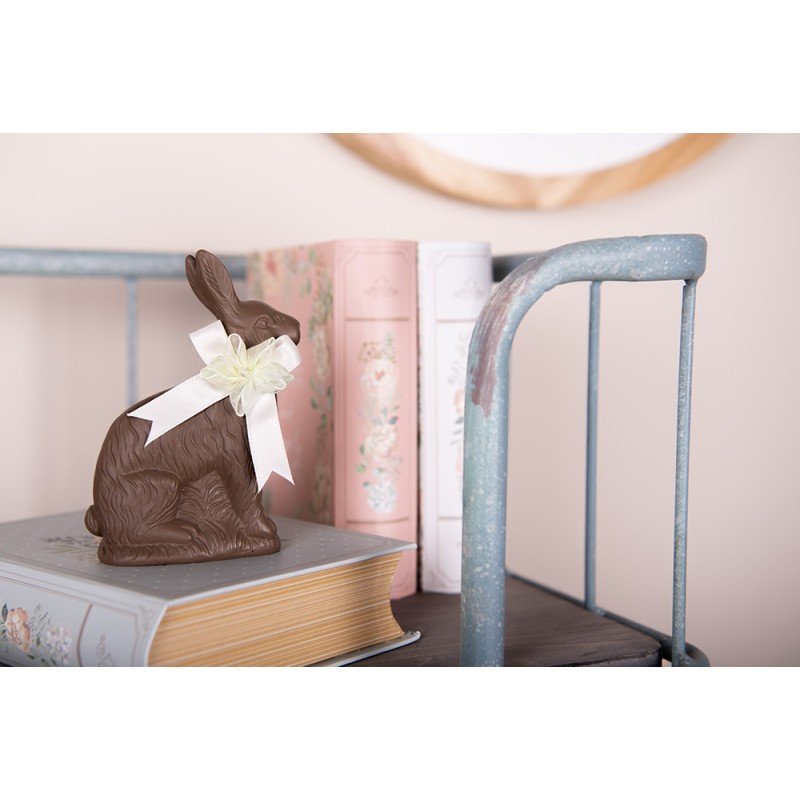 Clayre & Eef Decorative Figurine Rabbit 9x4x13 cm Brown Plastic