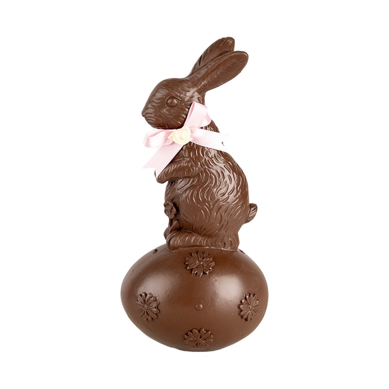 Clayre & Eef Decorative Figurine Rabbit 12x10x25 cm Brown Plastic