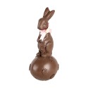 Clayre & Eef Decorative Figurine Rabbit 12x10x25 cm Brown Plastic