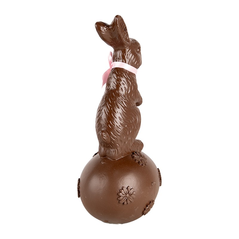 Clayre & Eef Decorative Figurine Rabbit 12x10x25 cm Brown Plastic