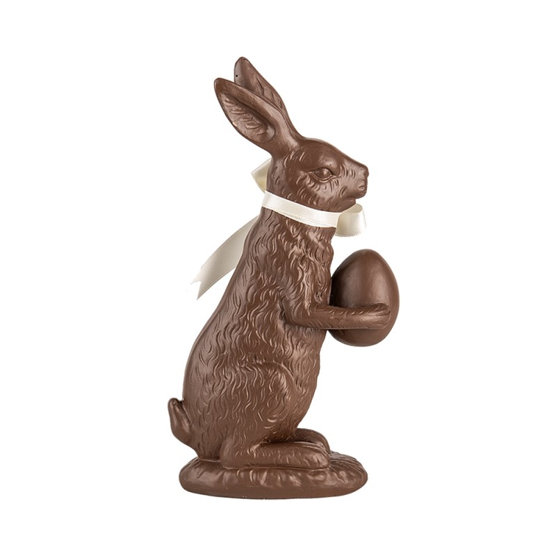 Clayre & Eef Dekorationsfigur Kaninchen 20 cm Braun Kunststoff