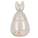 Clayre & Eef Glastopf Ø 20x34 cm Transparant Glas Oval Kaninchen