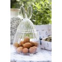 Clayre & Eef Glastopf Ø 20x34 cm Transparant Glas Oval Kaninchen