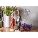 Clayre & Eef Glastopf Ø 20x34 cm Transparant Glas Oval Kaninchen