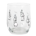 Clayre & Eef Waterglas 300 ml Transparant Glas Konijnen