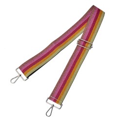 Clayre & Eef Tracolla per borsa 5x140 cm Rosa Sintetico