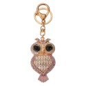 Clayre & Eef Porte-clés Chouette 4x2x7 cm Couleur or Métal