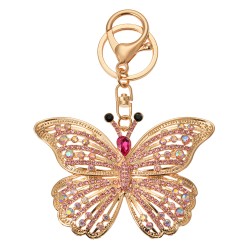 Clayre & Eef Keychain Butterfly 6x2x8 cm Gold colored Metal