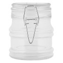 Clayre & Eef Couvercle de pot de stockage 9x8x9 cm Transparent Verre