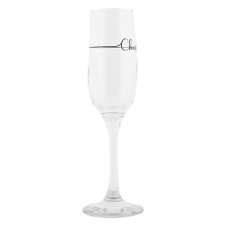 Clayre & Eef Champagneglas 200 ml Transparant Glas CHEERS