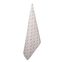 Clayre & Eef Asciugamani da cucina 50x70 cm Beige Grigio Cotone Coniglio