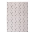 Clayre & Eef Asciugamani da cucina 50x70 cm Beige Grigio Cotone Coniglio