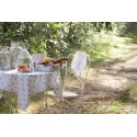 Clayre & Eef Serviettes Coton set de 6 40x40 cm Beige Gris Carré Lapin